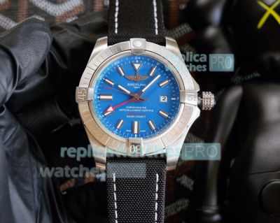 Breitling Avenger II Seawolf Replica Watch SS Blue Dial